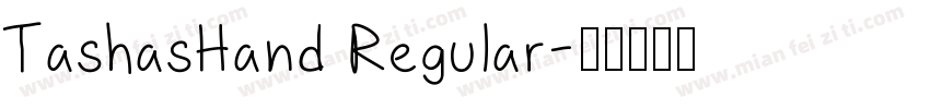 TashasHand Regular字体转换